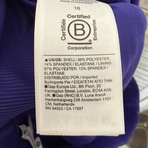 ATHLETA Women's PLUS Size 16 NWT Brooklyn Lined Pant Noble Blue Athletic Jogger - Picture 14 of 16